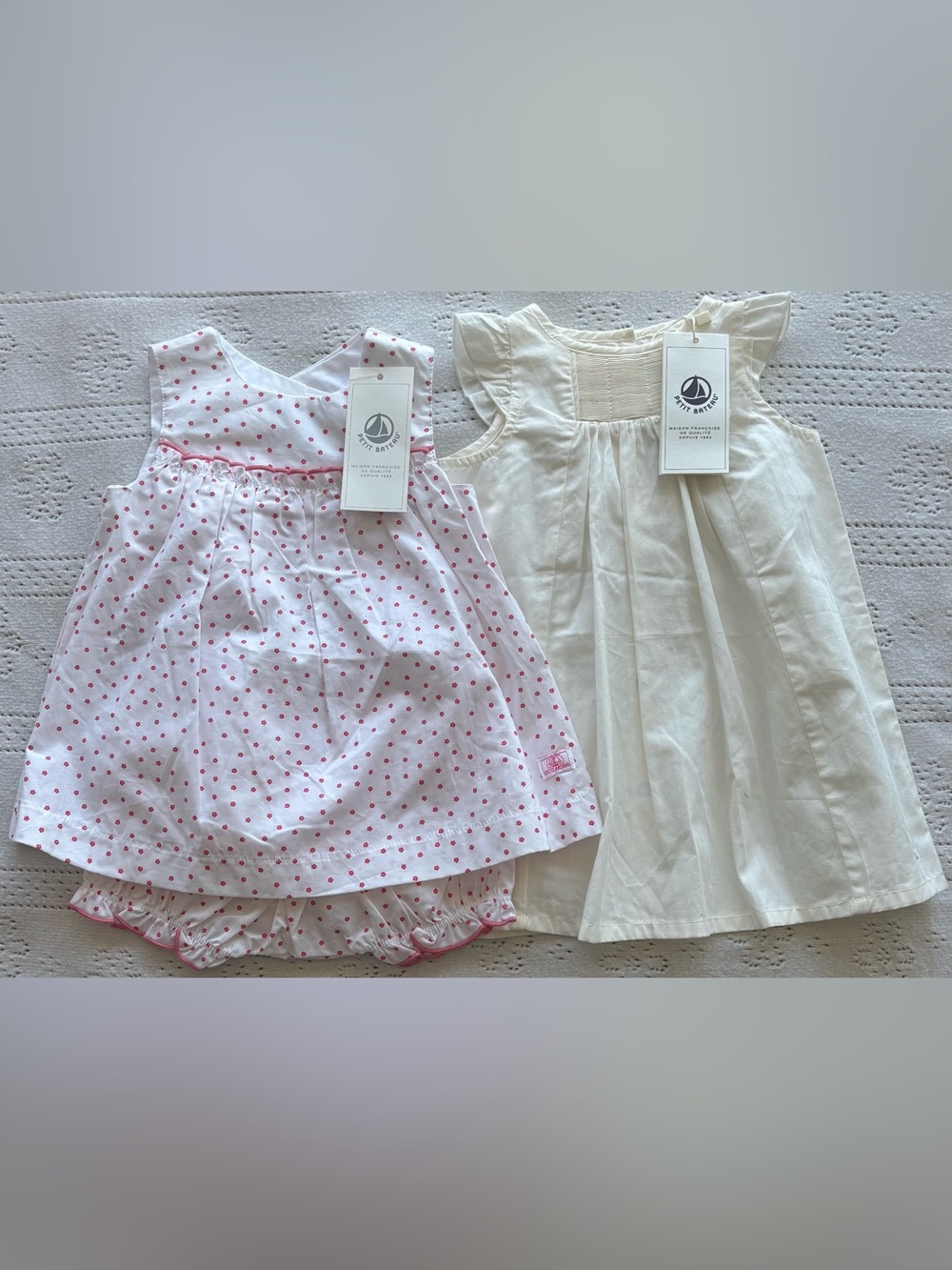 Petit Bateau NWT Dress Set | 2 Organic Cotton Summer Dresses